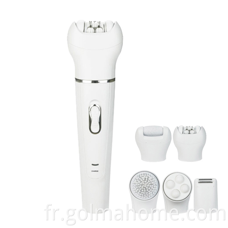 Épilateur électrique Rechargeable dame rasoir Bikini 5 en 1 épilation soins de la peau tondeuse à cheveux femmes étanche visage indolore